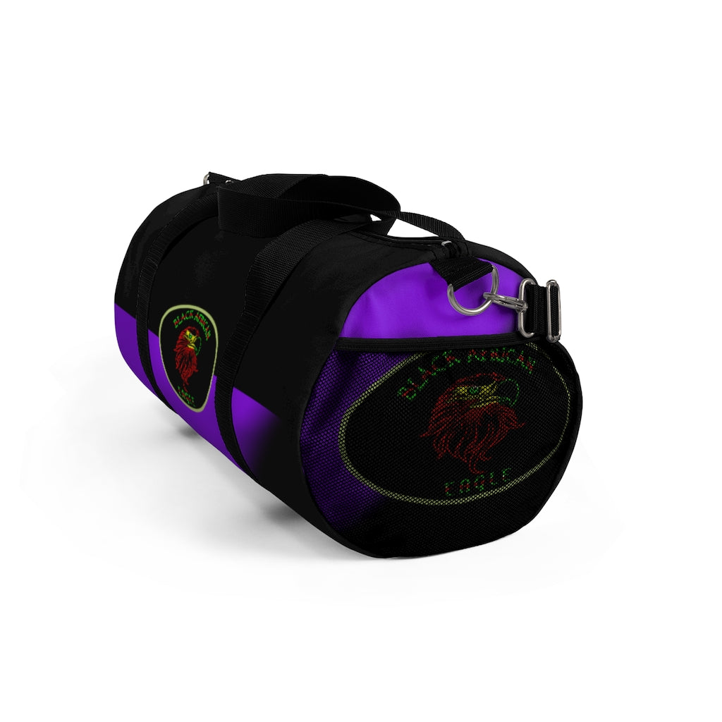 Black African Eagle (Black & Purple) Duffel Bag