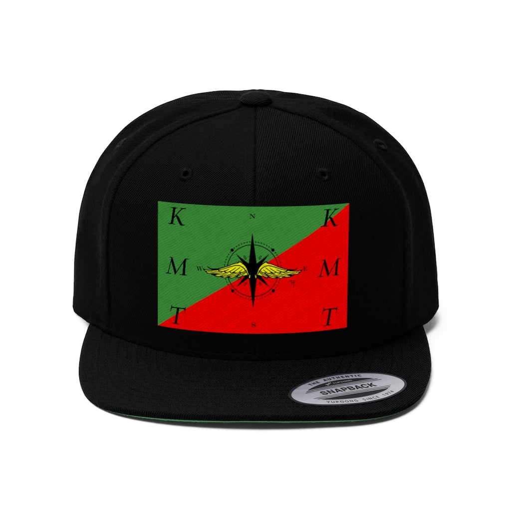 Compass With Green N Red Bill Hat