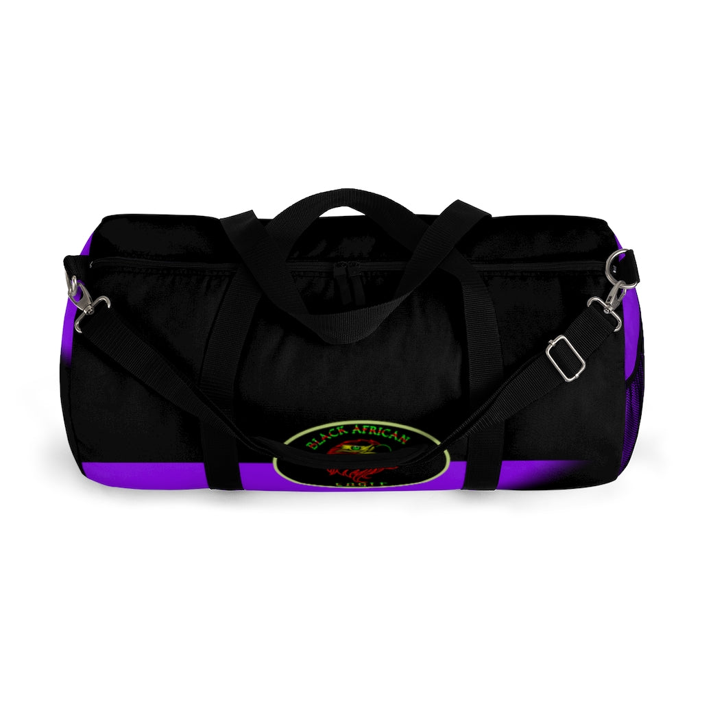 Black African Eagle (Black & Purple) Duffel Bag