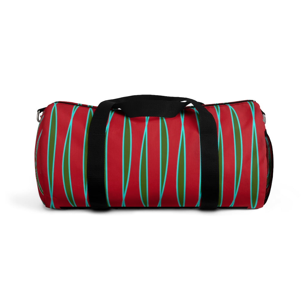 Light Ribbons (Red) Duffel Bag