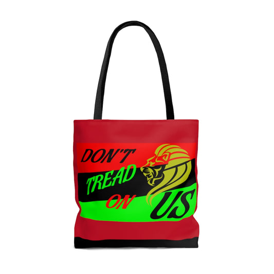 AFRICAN DON'T TREAD ON US FLAG (Red) Tote Bag