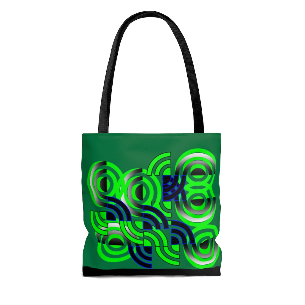 Round About (Green) Tote Bag