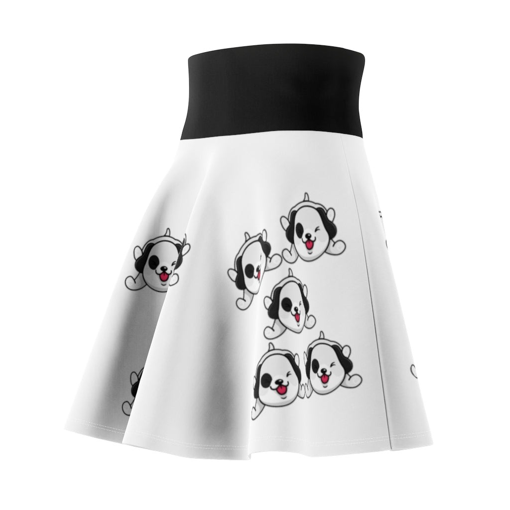 Multi. Playful Dogs Women's Skater Skirt