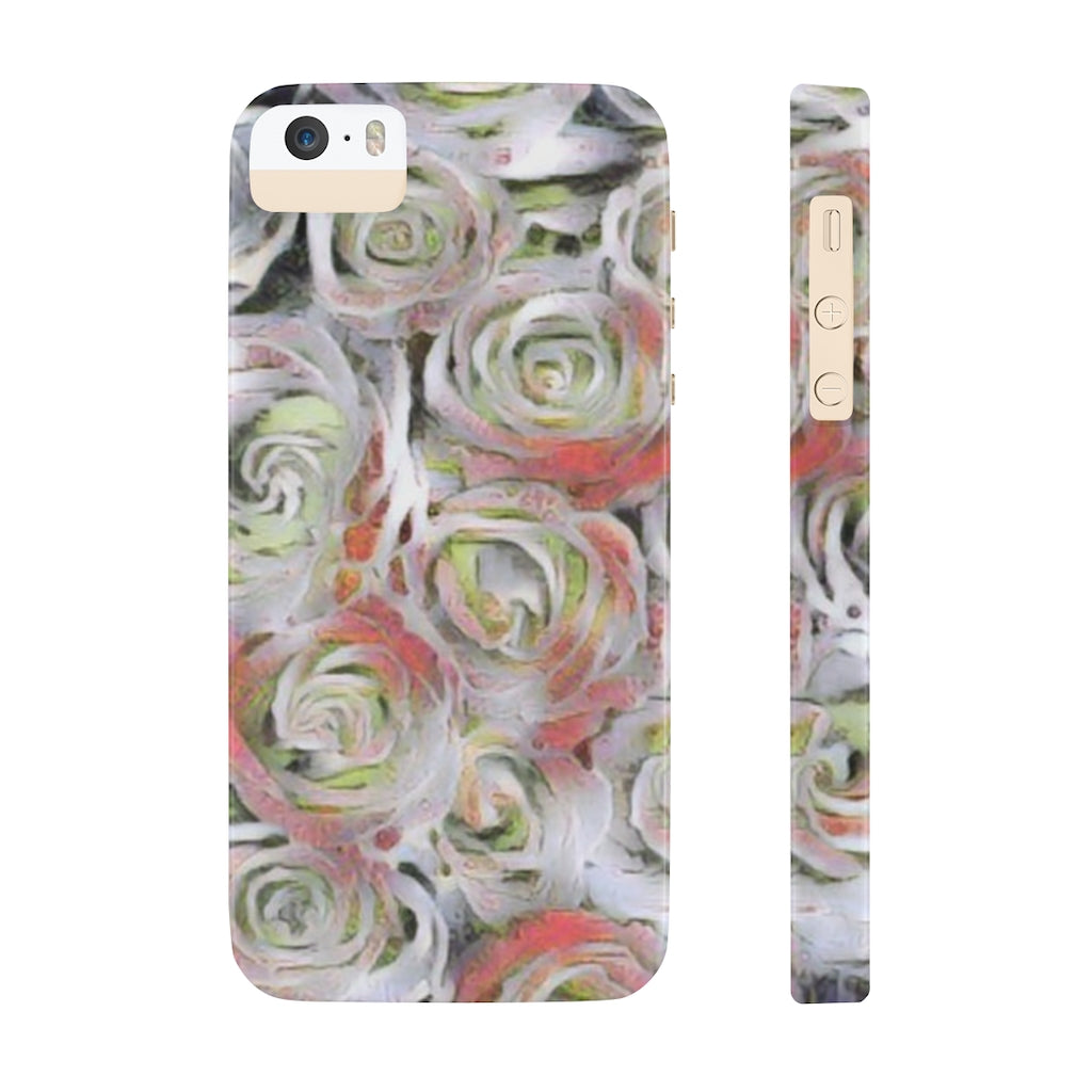 White Roses Slim Phone Cases, Case-Mate