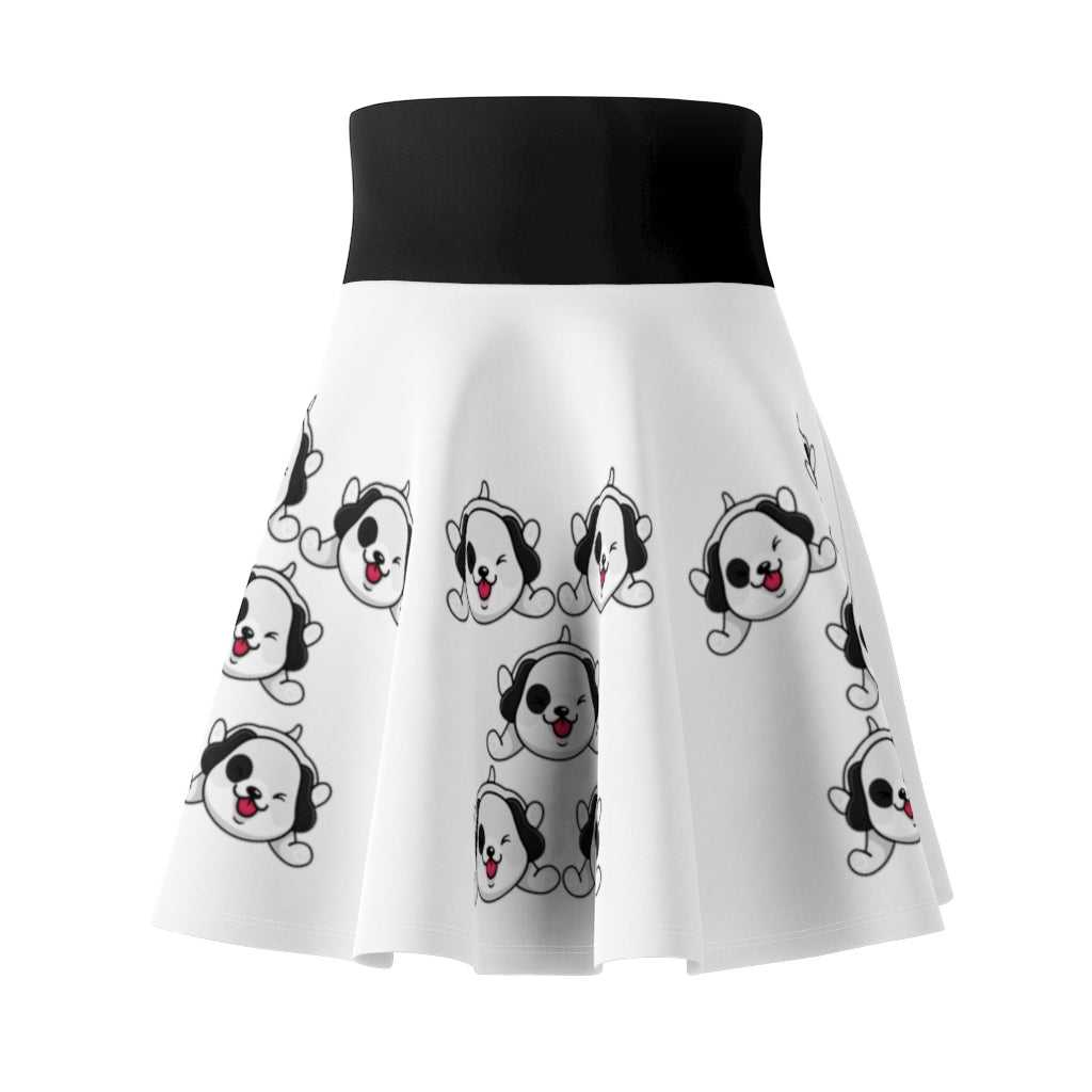 Multi. Playful Dogs Women's Skater Skirt