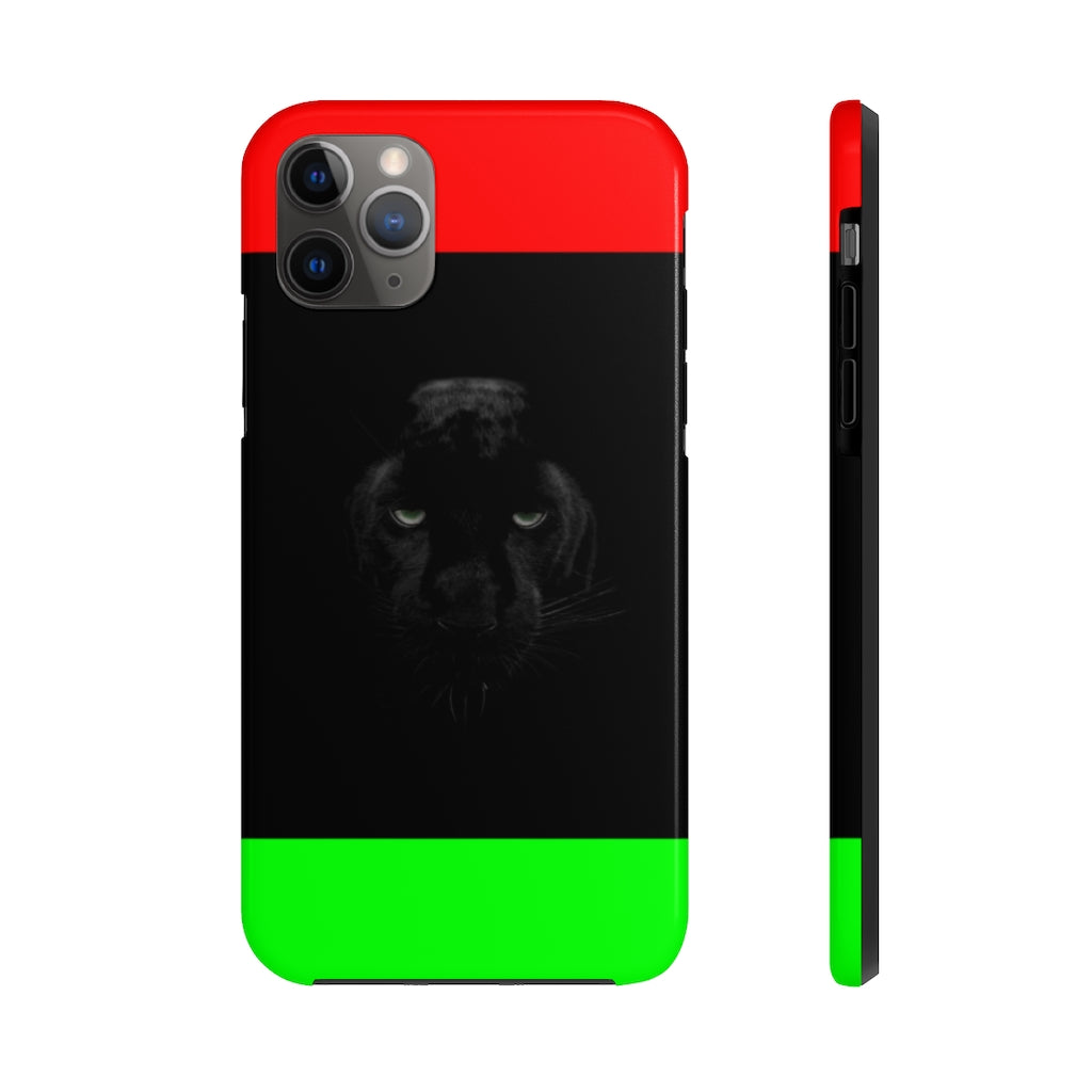 African Flag W Panther Tough Phone Cases, Case-Mate