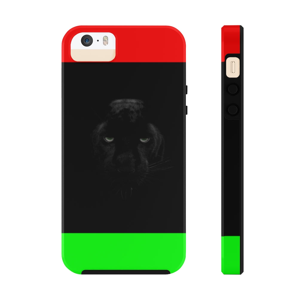 African Flag W Panther Tough Phone Cases, Case-Mate