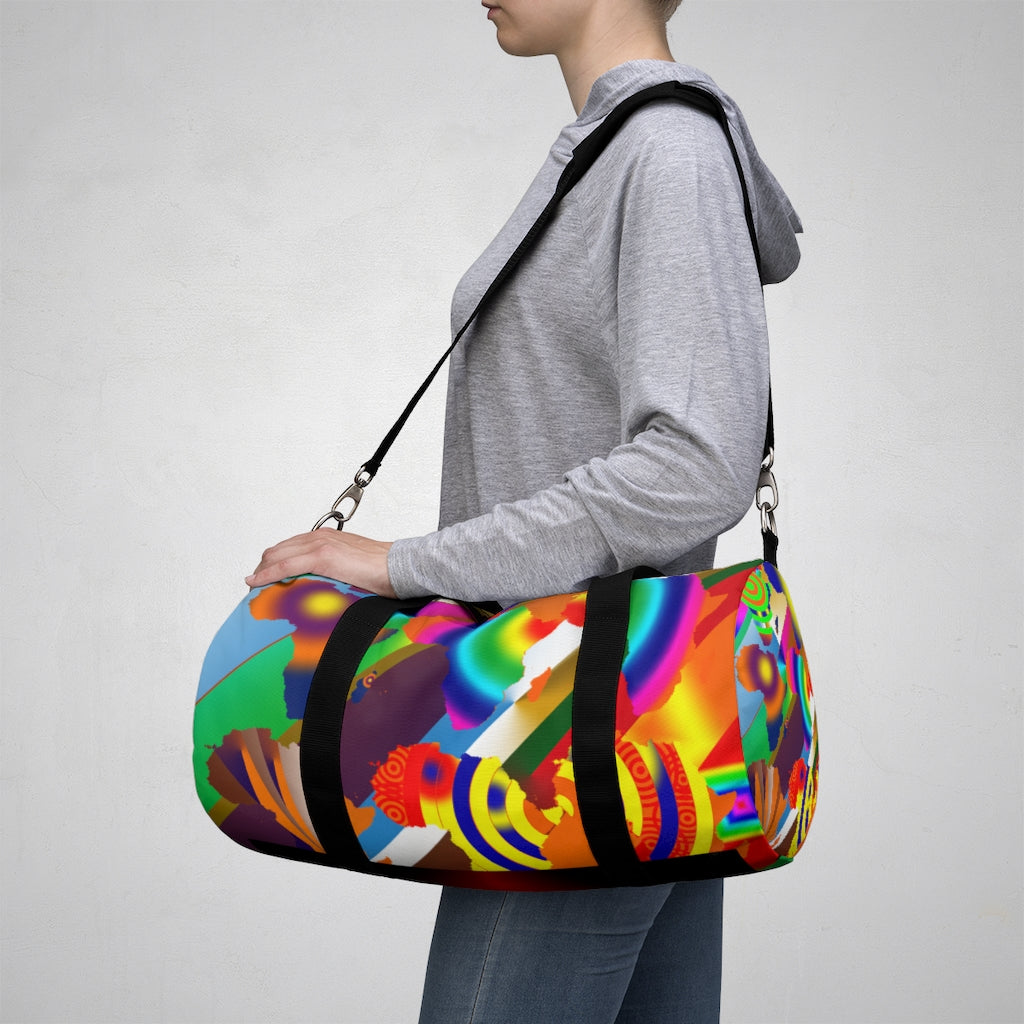 9 Africa's Collage Duffel Bag