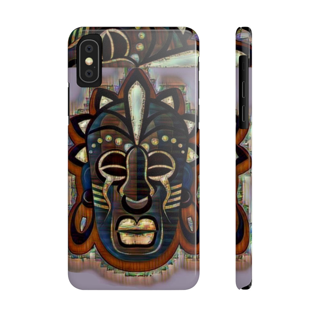 Tribal African ( Link) Mask Slim Phone Cases, Case-Mate