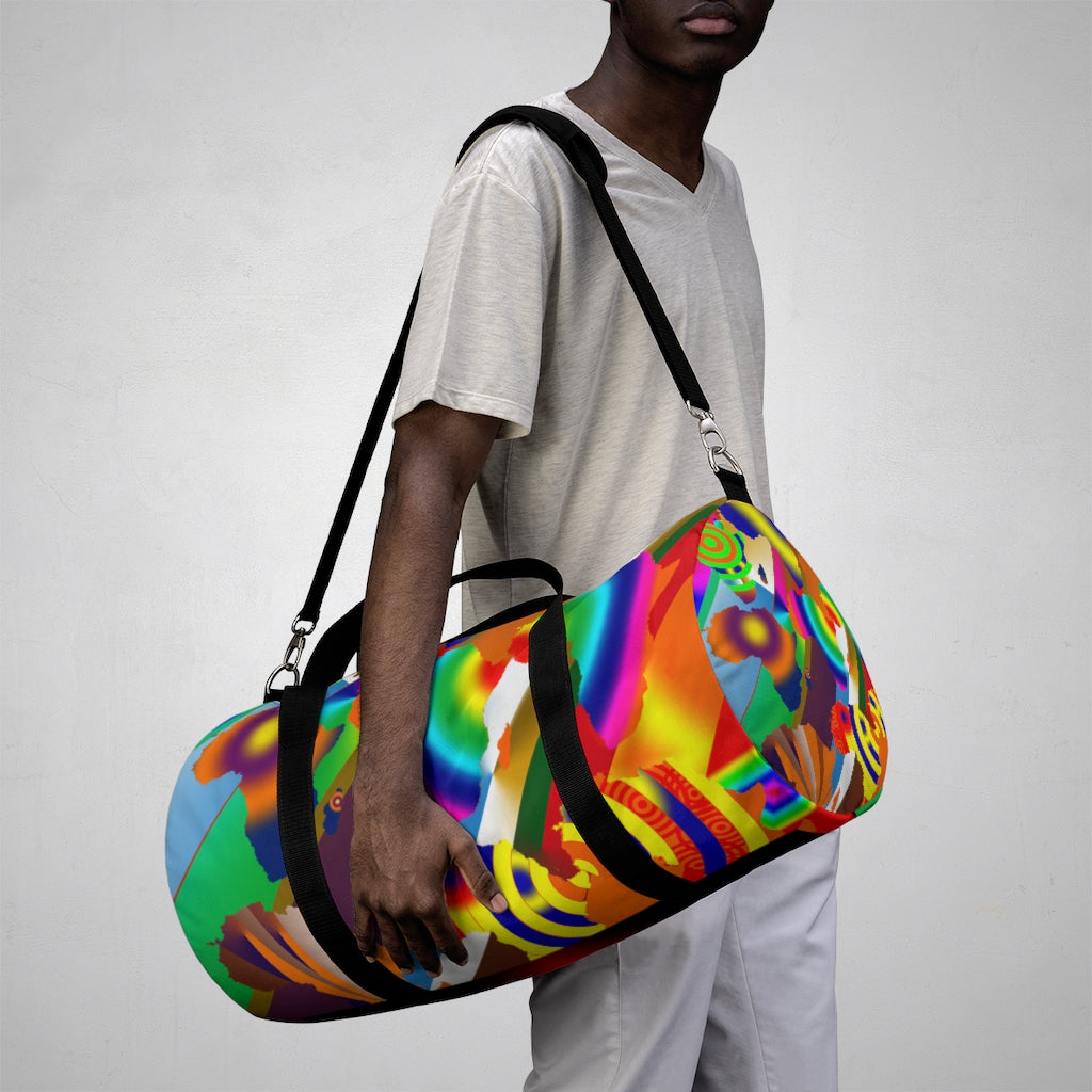 9 Africa's Collage Duffel Bag