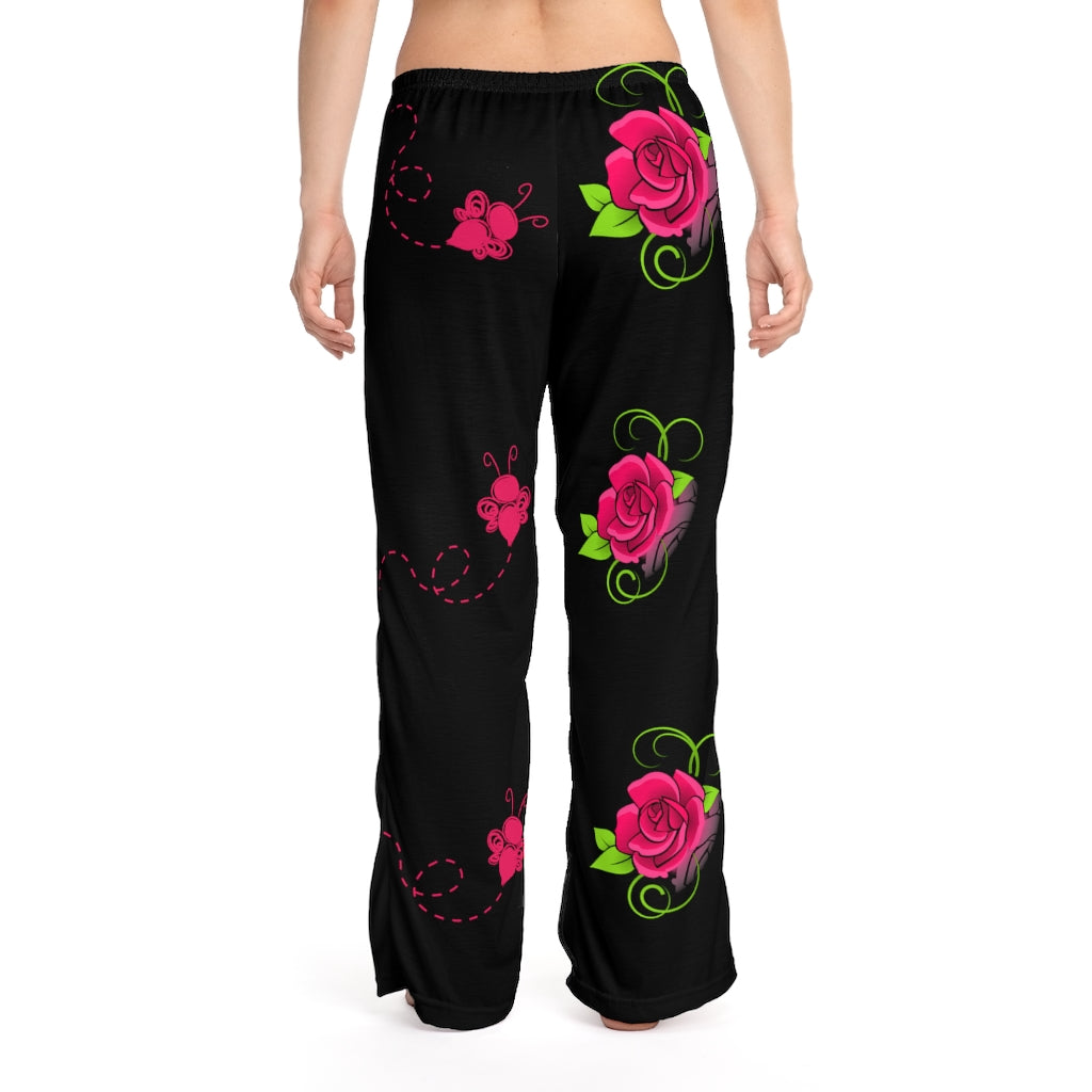 Bee & Flower  Women's Black Pajama Pants