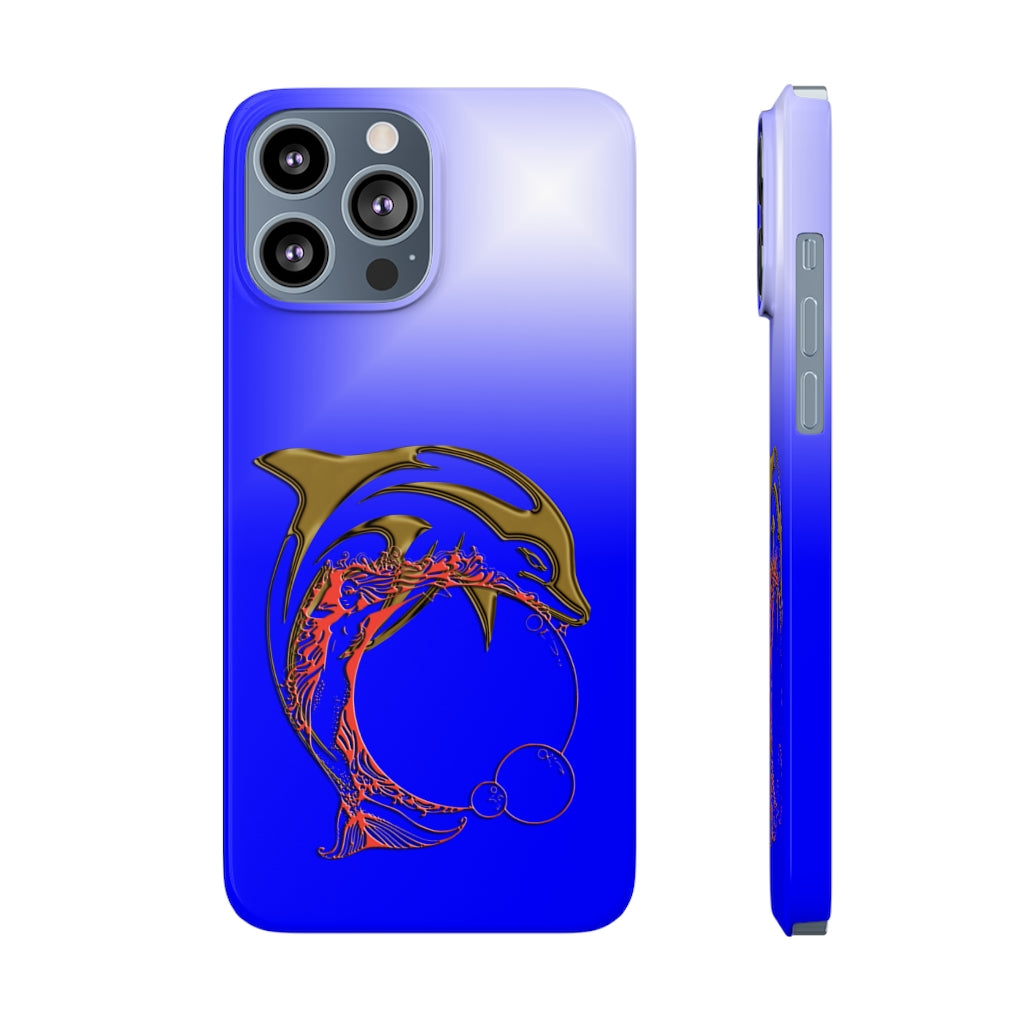 Dolphin W Mermaid Slim Phone Cases, Case-Mate