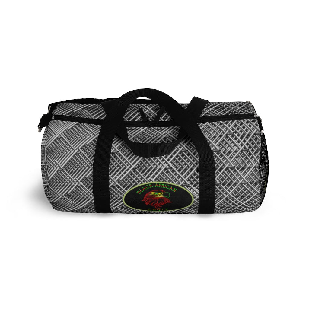 Black African Eagle (Metal Pattern ) Duffel Bag