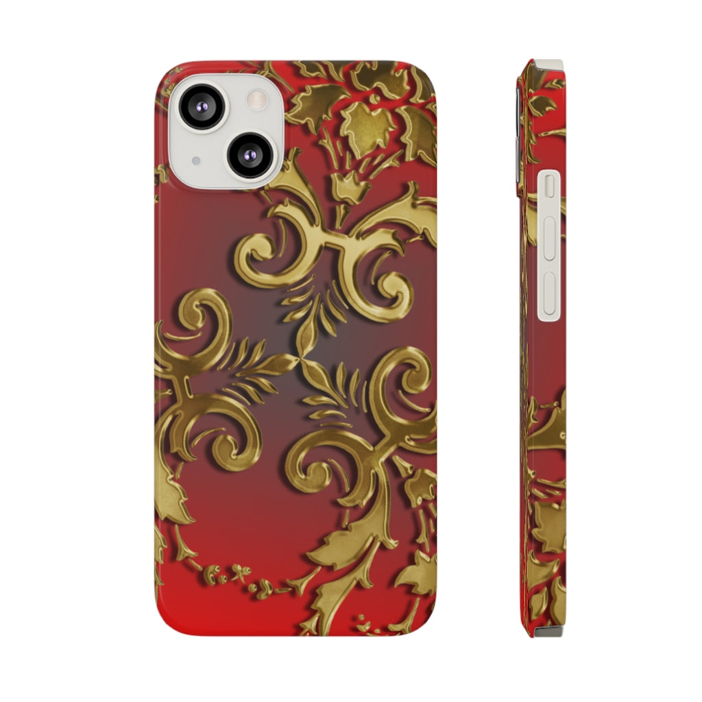 Golden Leaves Slim Phone Cases, Case-Mate