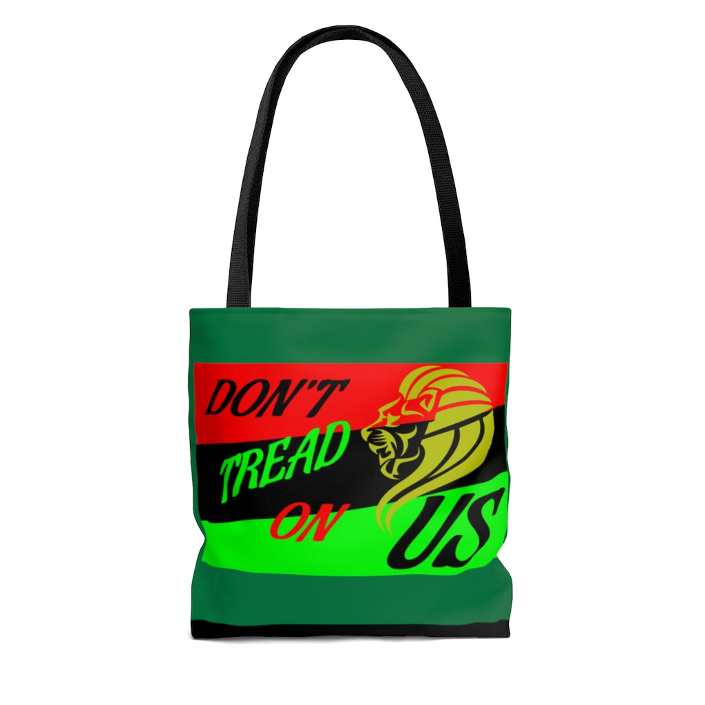 AFRICAN DON'T TREAD ON US FLAG (Green) Tote Bag