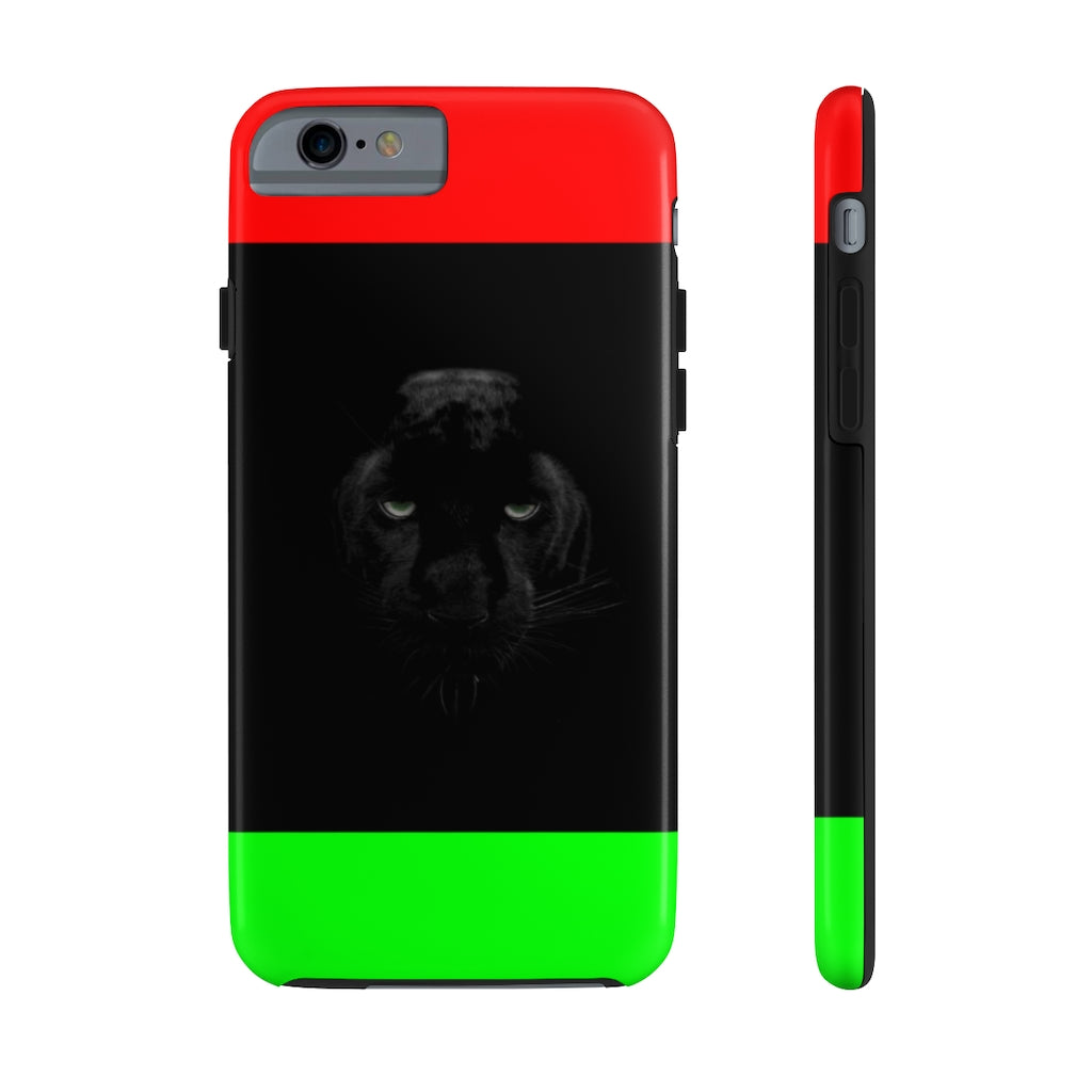 African Flag W Panther Tough Phone Cases, Case-Mate