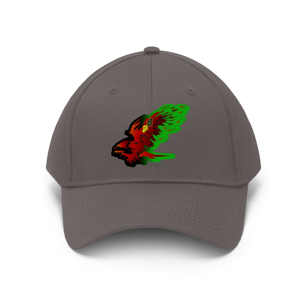 Afro Fire Bird Unisex Twill Hat