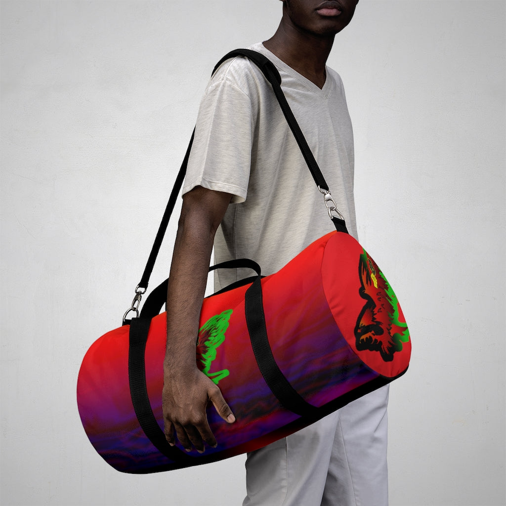 Afro Fire Bird  Duffel Bag