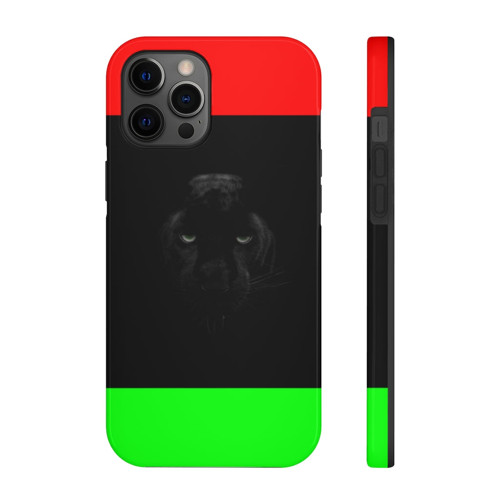 African Flag W Panther Tough Phone Cases, Case-Mate