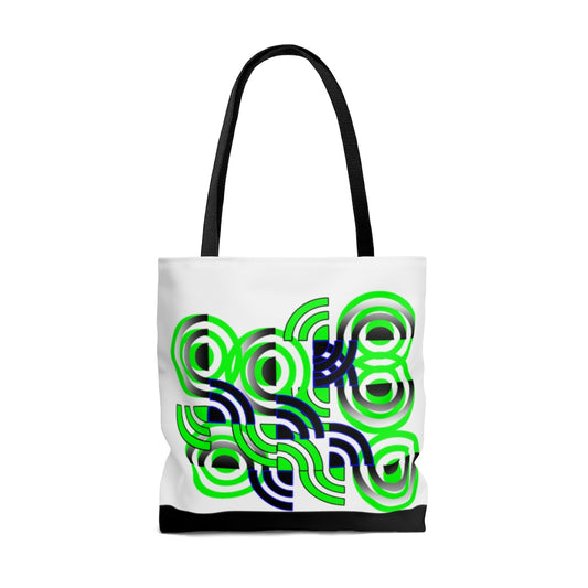 Round About (White) Tote Bag