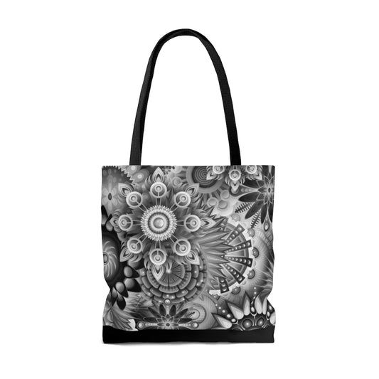 Mandalas-Silver Tote Bag