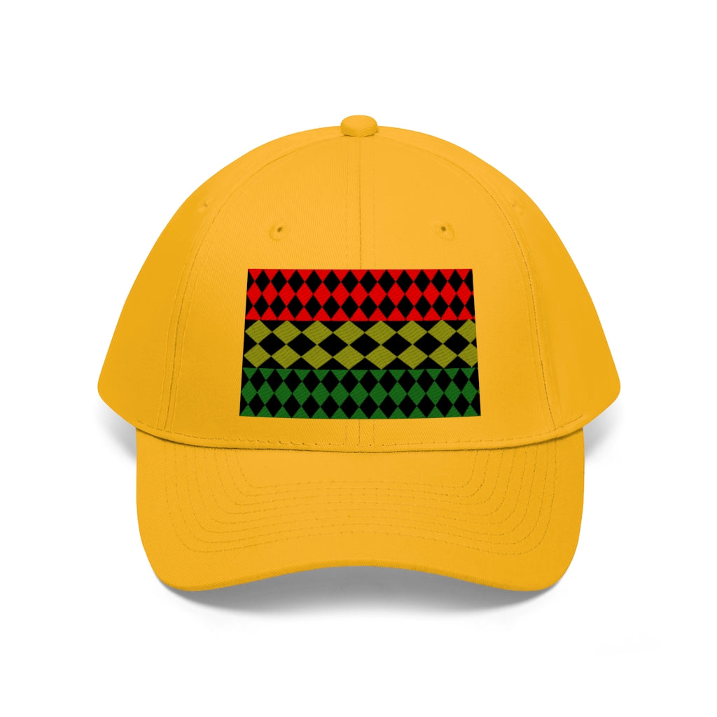 Pan African FLAG( Optical) Unisex Twill Hat