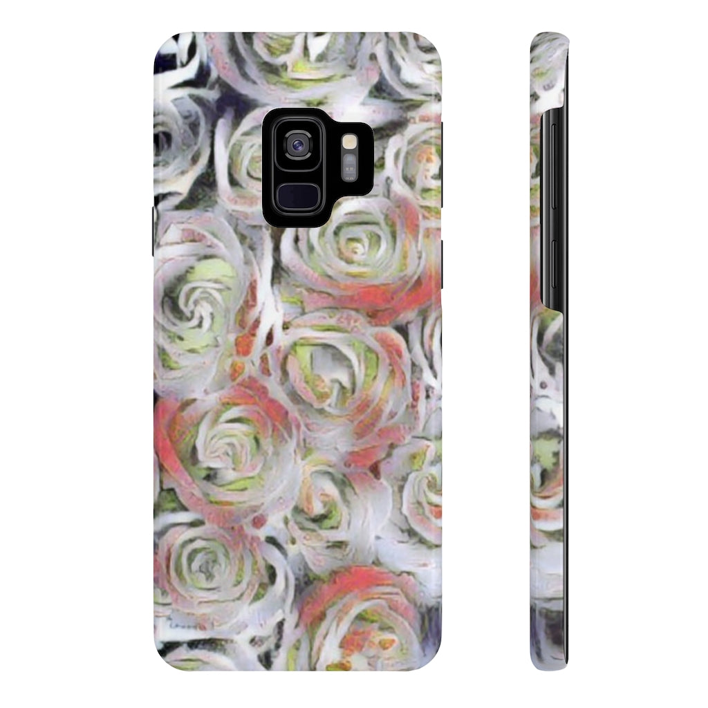 White Roses Slim Phone Cases, Case-Mate