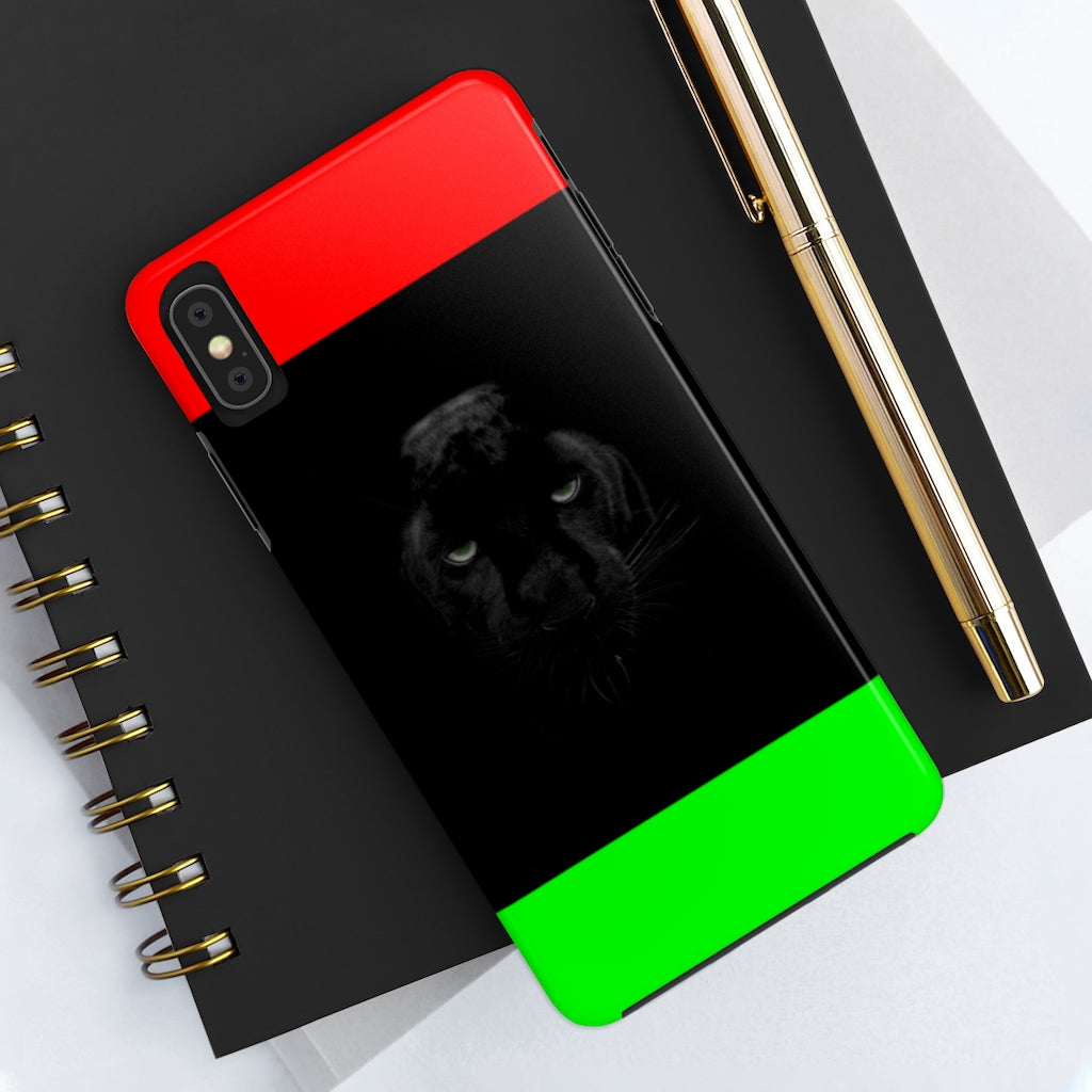 African Flag W Panther Tough Phone Cases, Case-Mate