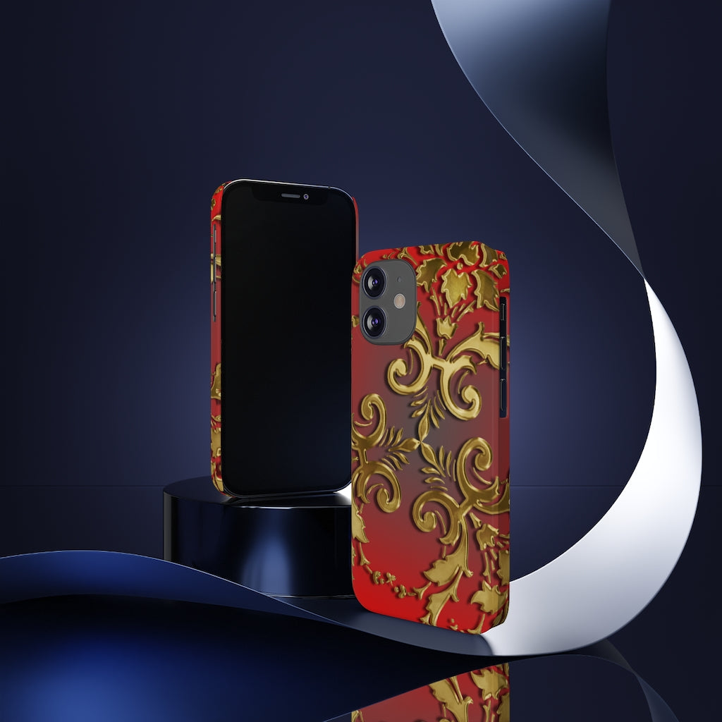 Golden Leaves Slim Phone Cases, Case-Mate