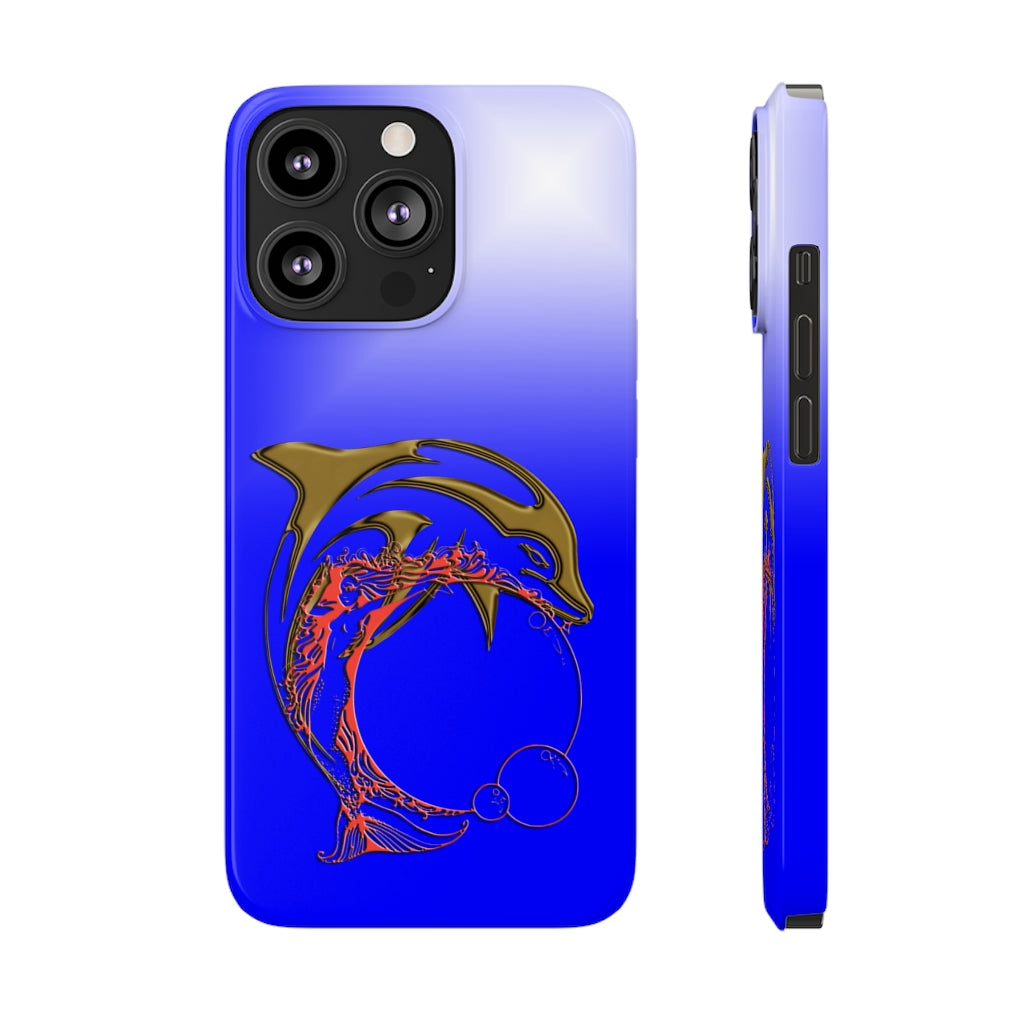 Dolphin W Mermaid Slim Phone Cases, Case-Mate