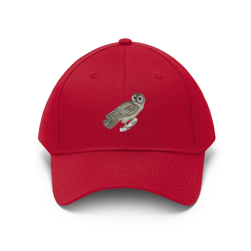 Looking Owl   Unisex Twill Hat