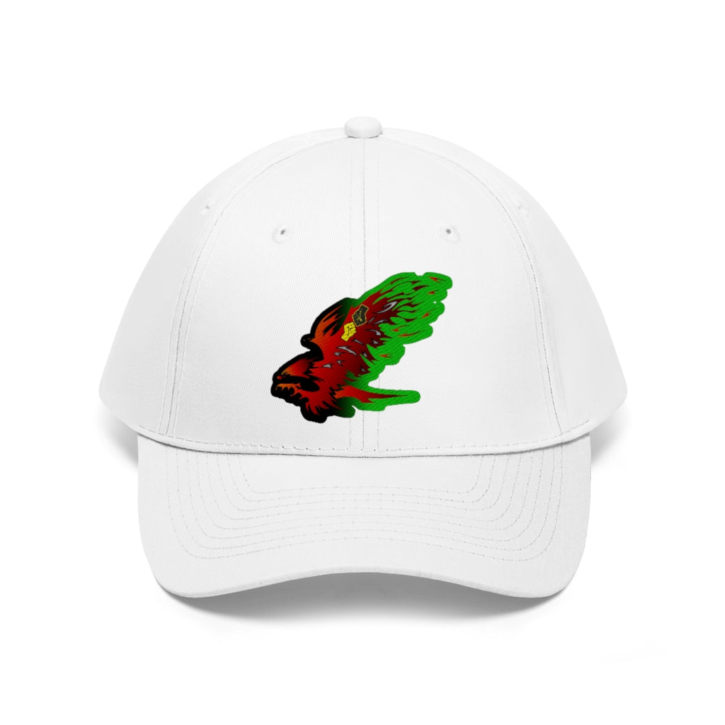 Afro Fire Bird Unisex Twill Hat